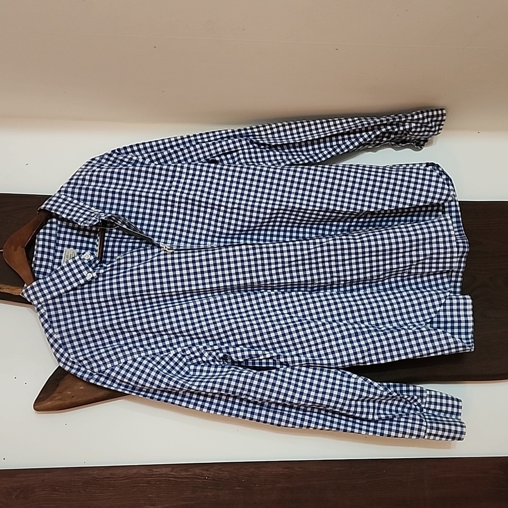 Checkered shirt from J.Crew Size XL ( 17-17 1/2) Blue and White